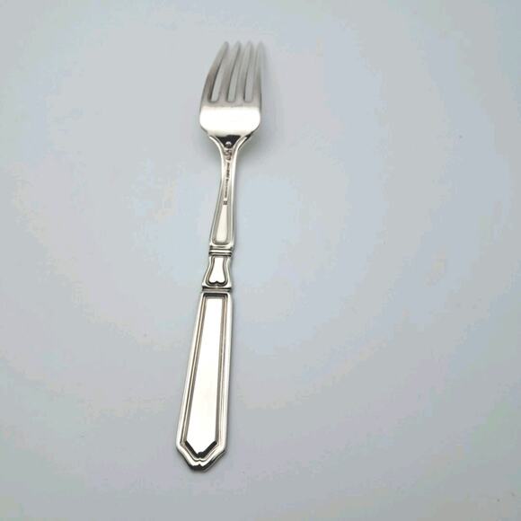 Gorham St. Dunstan Chased Sterling Silver Fork 7 1/8" Unused No-Mono Org. Sleeve - Picture 4 of 6